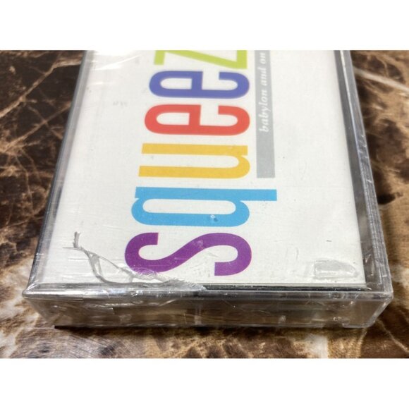 Squeeze Babylon And On Cassette Tape 1987 NEW SEALED w/ Cracked Case 80s A&M - Picture 2 of 5